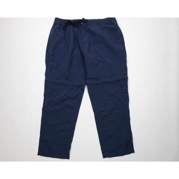 Vtg Streetwear Mens XL Short Belted Wide Leg Convertible Trekking Pants Shorts - Picture 1 of 13